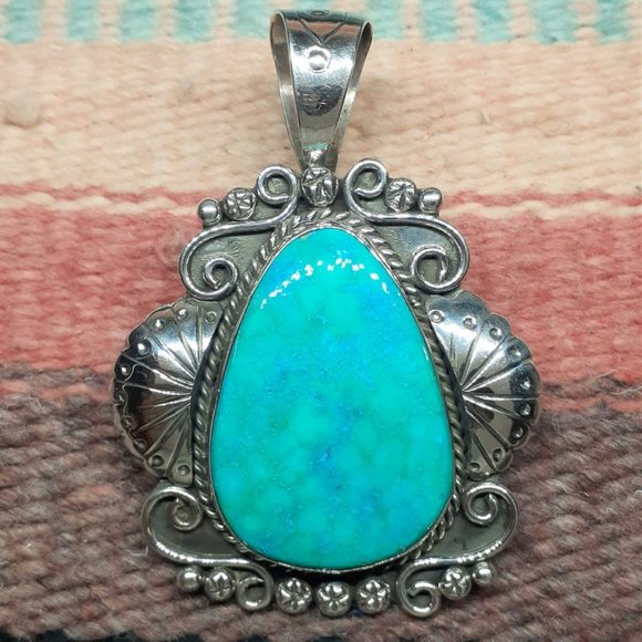 Emerald Valley Turquoise Pendant #3457 - Picture 1 of 1